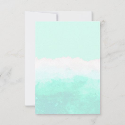 魔法の妖精マーメイドガールの誕生日パーティー サンキューカード (裏面)