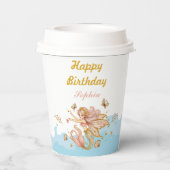 魔法の妖精マーメイドガールの誕生日パーティー 紙コップ (裏面)