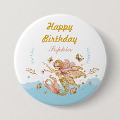 魔法の妖精マーメイドガールの誕生日パーティー 缶バッジ (正面)