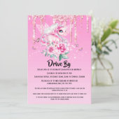 魔法の妖精ユニコーン蝶の翼グリッターバラ 招待状 (スタンド正面)