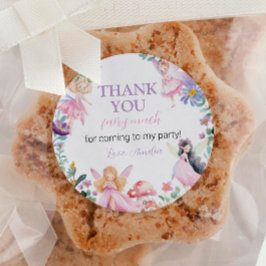 魔法の妖精ラベル誕生日ベビーシャワー ラウンドシール