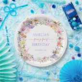 魔法の妖精春の花1st誕生日パーティー ペーパープレート (パーティー)