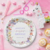魔法の妖精春の花1st誕生日パーティー ペーパープレート (パーティー)