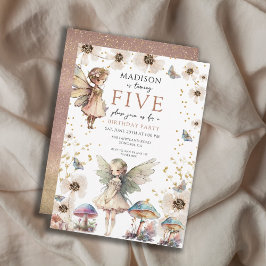 魔法の妖精5th誕生日パーティーの招待状 招待状