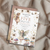魔法の妖精5th誕生日パーティーの招待状 招待状