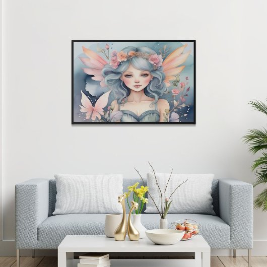 魔法の妖精 フラワル AI アート 水彩画 ポスター