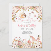 魔法の妖精 1歳の誕生日招待状 招待状 (正面)