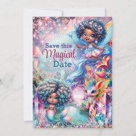 魔法の妖精 Save the Date カード