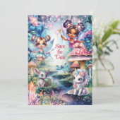 魔法の妖精 Save the Date カード (スタンド正面)