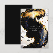 魔法の子供の宇宙誕生日 サンキューカード (正面/裏面)