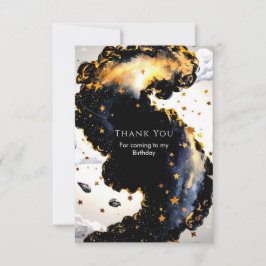 魔法の子供の宇宙誕生日 サンキューカード
