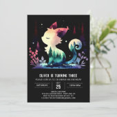 魔法の子供の猫の誕生日 招待状 (スタンド正面)