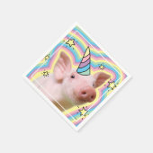 魔法の子豚ユニコーン スタンダードカクテルナプキン (角)