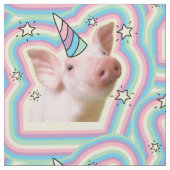 『魔法の子豚ユニコーン』 ファブリック (クローズアップ)