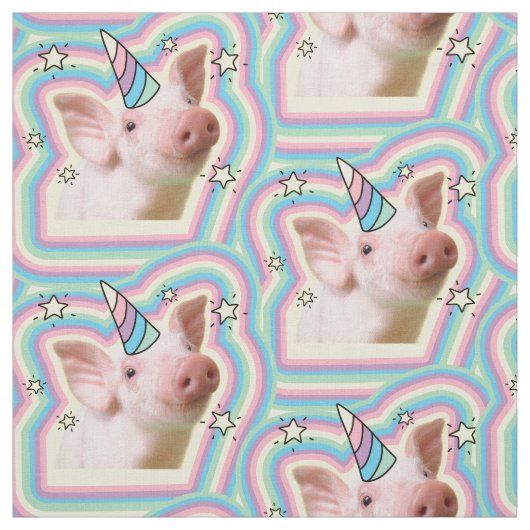 『魔法の子豚ユニコーン』 ファブリック (見本)
