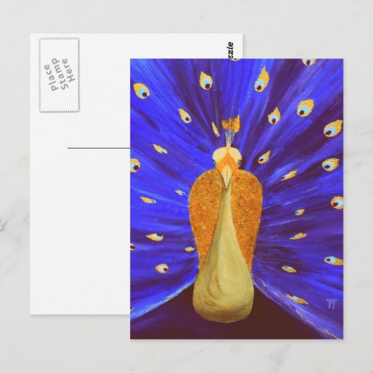 魔法の孔雀 ポストカード (正面/裏面)