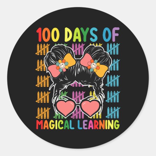 魔法の学日100 ラウンドシール (正面)