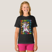 魔法の学習ユニコーン スクール 100日間 Tシャツ (正面フル)