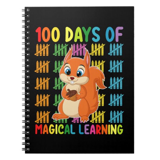 魔法の学習リス学校 100日間 ノートブック (正面)