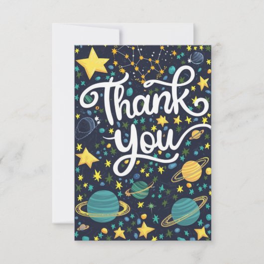 魔法の宇宙の星の天星 サンキューカード (正面)