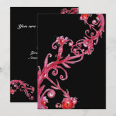 魔法の実, 赤黒 招待状 (正面/裏面)