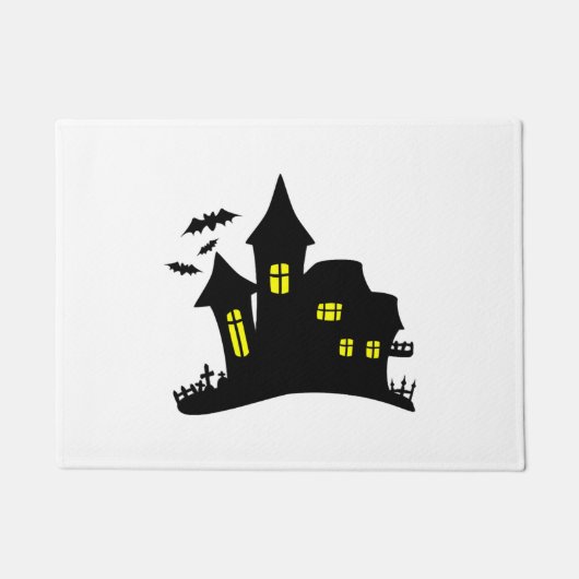 魔法の家 ハロウィンのお化け屋敷 ドアマット (正面)