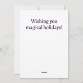 魔法の小人ホリデーグリーティングカード シーズンカード (裏面)