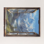 魔法の山の窓ビュー ジグソーパズル (横)