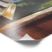 魔法の山の窓ビュー フォトプリント            (角)