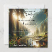 魔法の山の魅惑結婚の 招待状 (正面)