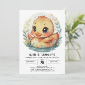 魔法の川のダックの誕生日 招待状 (スタンド正面)