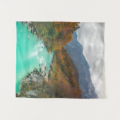 魔法の川ソチャ曇り秋の日スロベニア タペストリー (正面(横))