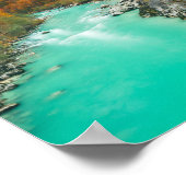 魔法の川ソチャ曇り秋の日スロベニア ポスター (角)