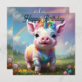 「魔法の巣穴：虹の一角豚」 (正面/裏面)