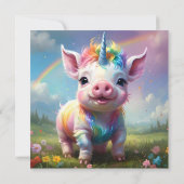 「魔法の巣穴：虹の一角豚」 (裏面)