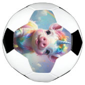「魔法の巣穴：虹の一角豚」 サッカーボール (回転)