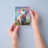 「魔法の巣穴：虹の一角豚」 チラシ (手)