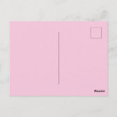 「魔法の巣穴：虹の一角豚」 ポストカード (裏面)