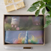 「魔法の巣穴:虹の一角豚」 薄葉紙 (ギフト)