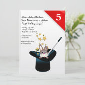 魔法の帽子のパーティの招待状 招待状 (スタンド正面)