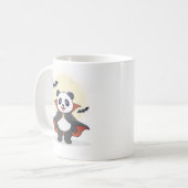 魔法の帽子をかぶったパンダのウィザード コーヒーマグカップ (正面左)