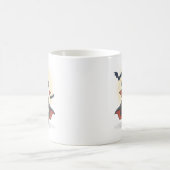 魔法の帽子をかぶったパンダのウィザード コーヒーマグカップ (中央)