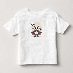 魔法の帽子をかぶったパンダのウィザード トドラーTシャツ