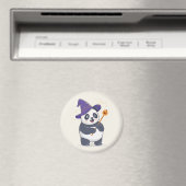 魔法の帽子をかぶったパンダのウィザード マグネット (インサイチュ (食洗機))