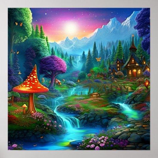 魔法の幻想世界カラフルな夢の国 ポスター (正面)