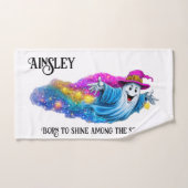 魔法の幽霊と星 バスタオルセット (ハンドタオル)