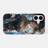 魔法の庭のファンタジーアニメ少女 iPhone 16ケース (裏面横)