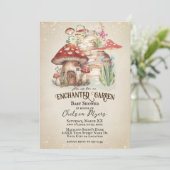 魔法の庭のベビーシャワー 招待状 (スタンド正面)