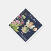 魔法の庭の妖精　ウィームジカルな1歳の誕生日 スタンダードカクテルナプキン (角)