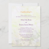 魔法の庭の花モノグラム結婚ズ 招待状 (裏面)